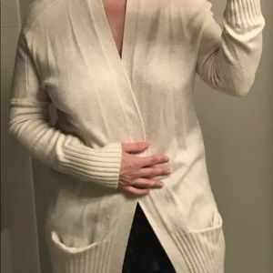 Talula Cream Speckled Cashmere Sweater Aritzia